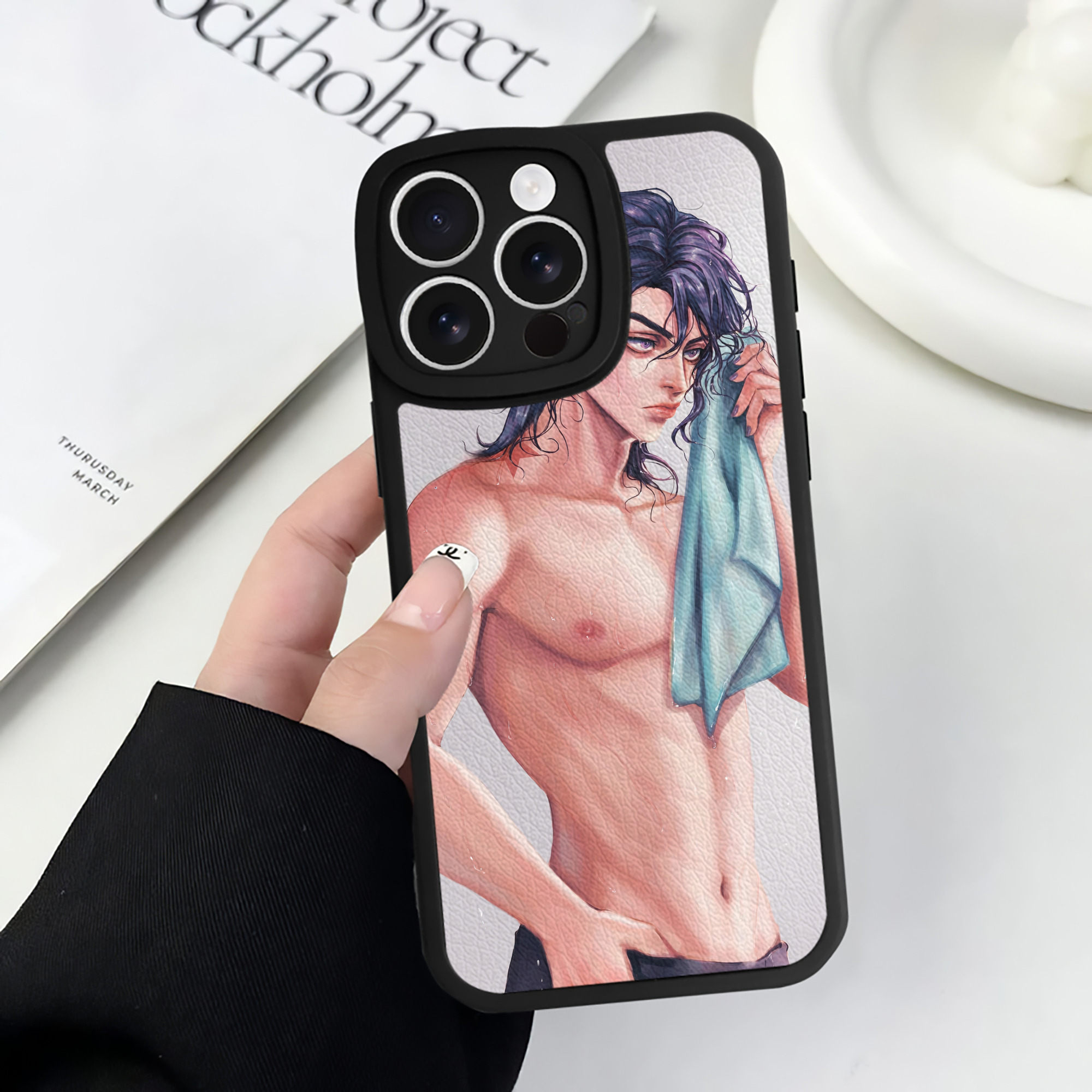 （画像用） ジョジョの奇妙な冒険 JoJo's Bizarre Adventure 【iPhone 16シリーズ対応】シリコンスマホケース（レザー調） 材質：シリコン